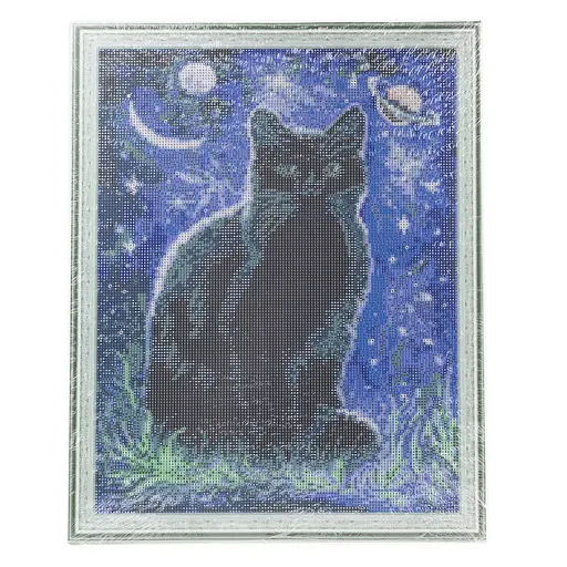 Набір з алмазною мозаїкою "Чорний кіт" 40*50 см, IDEA2-CK6015, ТМ "99IDEAS" - фото 6