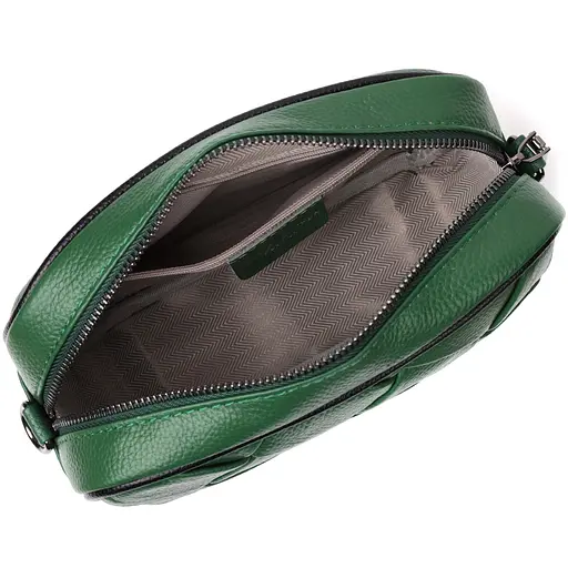 Кожаная сумка Vintage с переплетами 22х14х7.5 см sum0029010 - фото 6