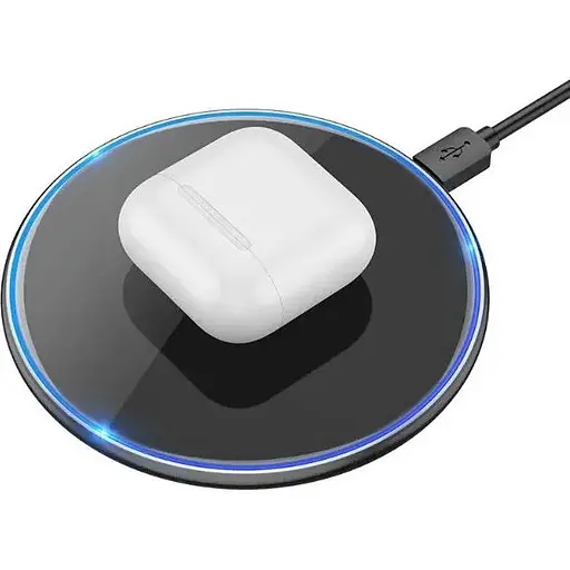 Беспроводная зарядка подставка Hoco CW6 Pro на 15W Type-C 2A черная - фото 5