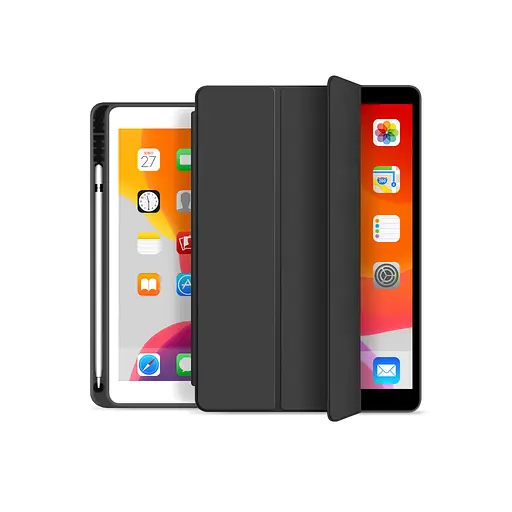 Чохол до планшета BeCover Tri Fold Soft TPU mount Apple Pencil Apple iPad 9.7 2017/2018 A1822/A1823/A1893/A1954 Black 708453 - фото 2