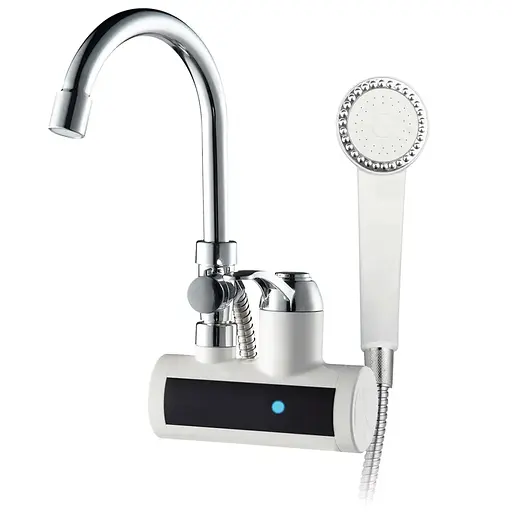 Водонагрівач Zerix ELW22-W 3 kW проточний на стіну з лійкою ZX4933 - фото 1