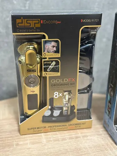 Машинка для стрижки та набір для догляду DSP Encore Pro GoldFX 91721 Золотий - фото 5