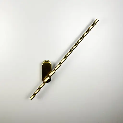 Сучасне лінійне бра в латунному корпусі 60 см Арт. WB 26/600 AB Line F - фото 7