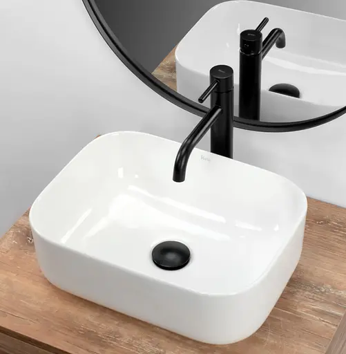 Умивальник Rea Demi Mini White накладний REA-U5064, Білий - фото 5