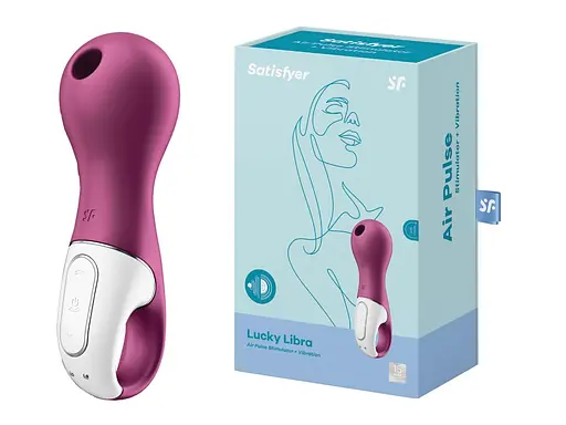 Вакуумний кліторальний стимулятор з вібрацією Satisfyer Lucky Libra бузковий - фото 4