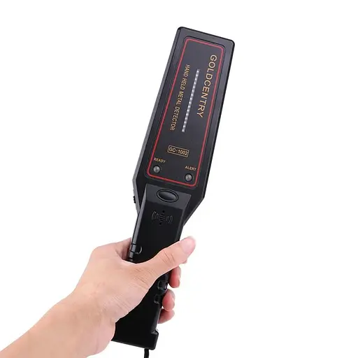 Ручной металлодетектор - досмотровый металлоискатель Goldcentry GC-1002 со шкалой уровня сигнала (100191) - фото 4