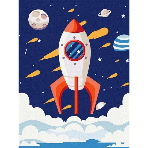 Картина за номерами Оленя з лисичкою Brushme 30х40 см різнокольорова 000277895