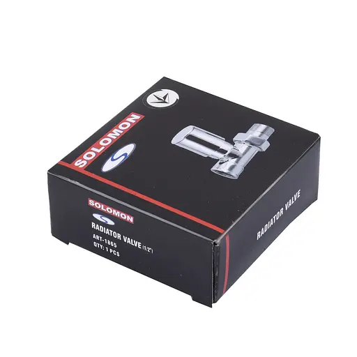 Кран вентильний прямий з американкою Solomon 1/2″ chrom 1865 000002167 - фото 6