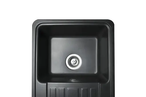 Кухонная мойка гранитная Miraggio Versal black 758x462x201 00211307, Черный - фото 2