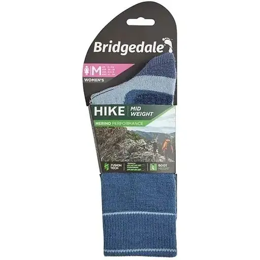 Носки Bridgedale Hike MW Performance Boot Wmn Original Blue/Sky M (1053-710644.401.M) - фото 3