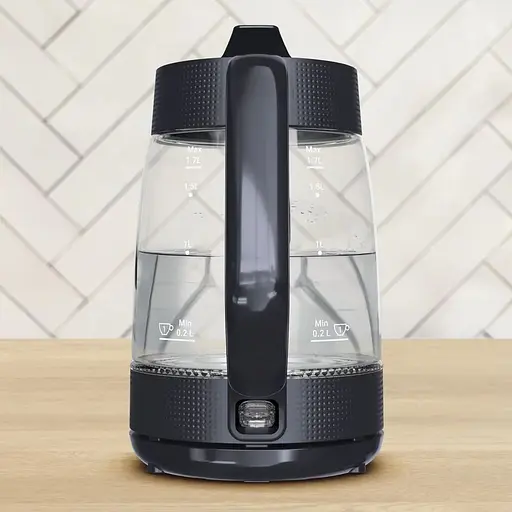 Электрочайник Tefal Morning Glass Kettle черный 1.7л (KO2G08E0) - фото 5