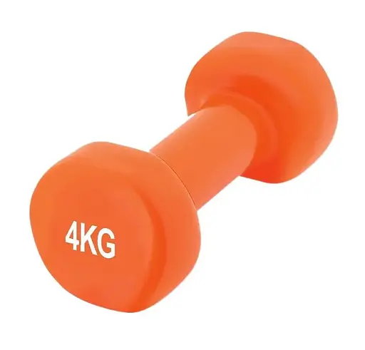 Гантель виниловая PowerPlay 4125 Achilles 4 кг Оранжевая 1 шт (PP_4125_4kg) - фото 1