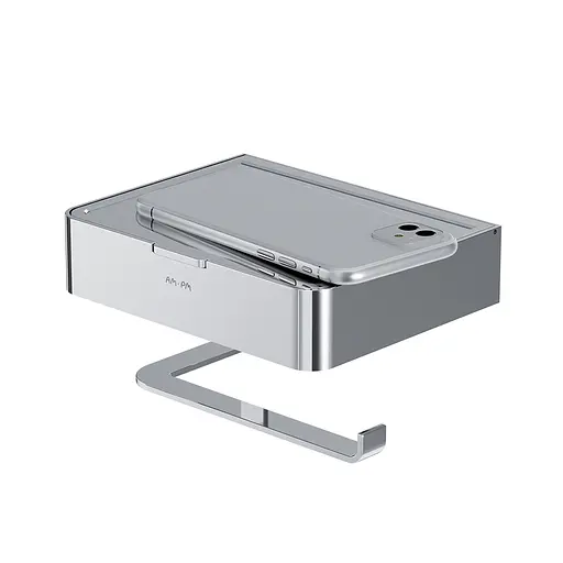 Держатель туалетной бумаги с коробкой AM.PM Inspire 2.0 хром A50A341500 Хром - фото 7
