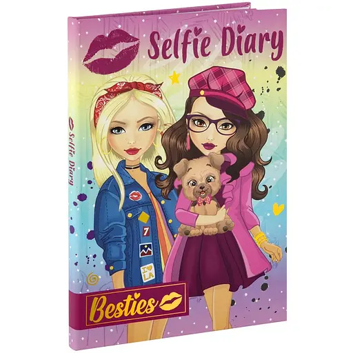 Щоденник А5 Besties з чарівною ручкою фіолетовий (961022)