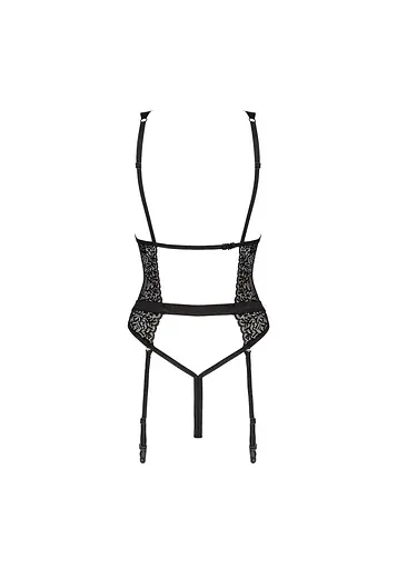 Боди Obsessive Yaskana M/L черный - фото 5