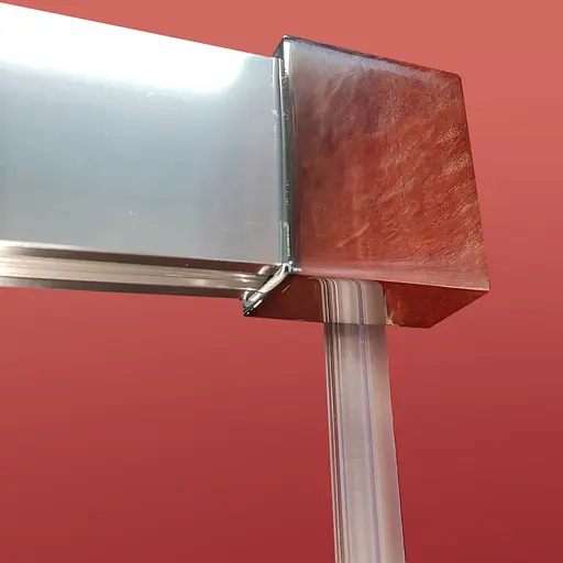 Дверь в нишу Koer SR SD05-120x200-TR-01 прозрачное стекло Easy Clean 6 мм, хром KR5405, универсальная, прозрачная, хром - фото 5