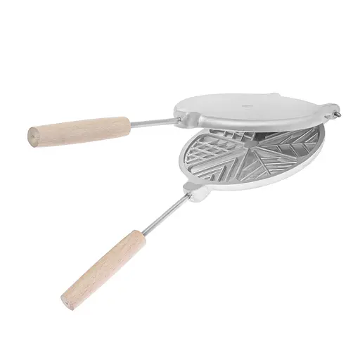 Форма для випікання вафельного печива у вигляді трикутників на плиті, Ласунка Сірий 86633 - фото 4