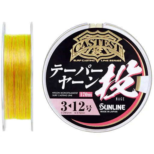 Волосінь Sunline Castest Tapered 170 м конусна 0.330-0.570 мм 8.0 кг
