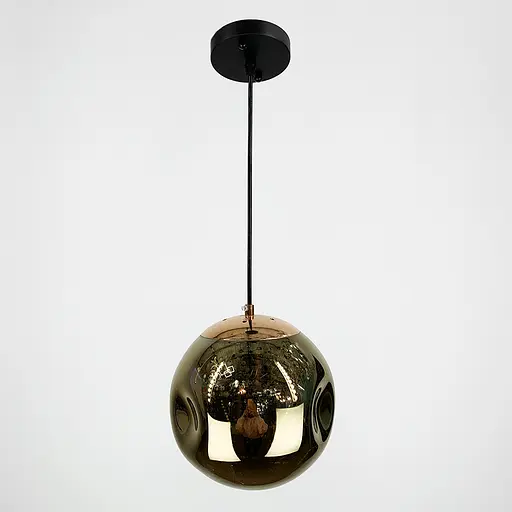 Підвіс із золотим "мятим" плафоном Line.F 0685 GD  - фото 1