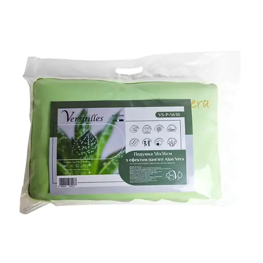 Подушка 56 x 36 см з ефектом пам'яті Aloe Vera Versailles VS-P-5636 (146057) - фото 2