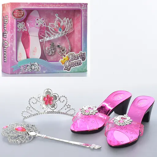 Набор аксессуаров 621-622, туфли 18см, диадема, волшебная палочка (6903317306763) МИКС - фото 1