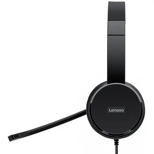Навушники з мікрофоном Lenovo 100 Stereo USB Headset Black (4XD0X88524) - фото 2