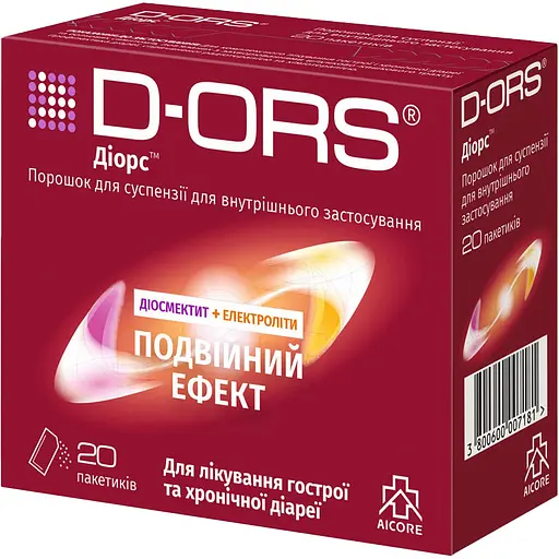 Диетическая добавка D-ORS порошок для внутреннего применения 20 пакетов - фото 1