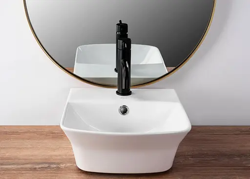 Умивальник Rea Selma накладний білий REA-U9667, Білий - фото 3