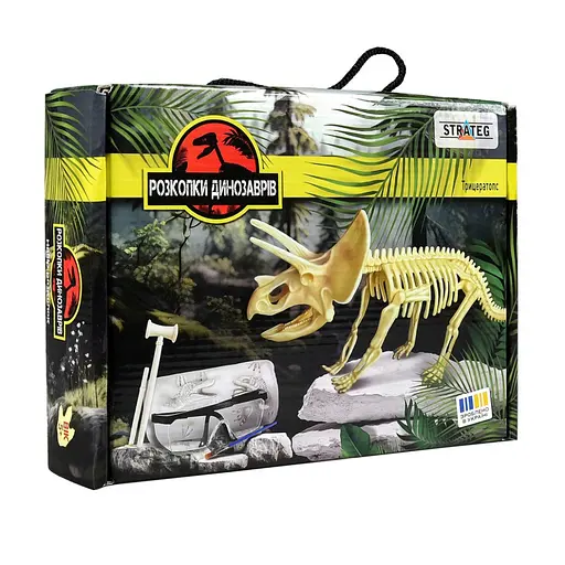 Набір для творчості "Розкопки динозаврів Трицератопс" Strateg 30833 - фото 1