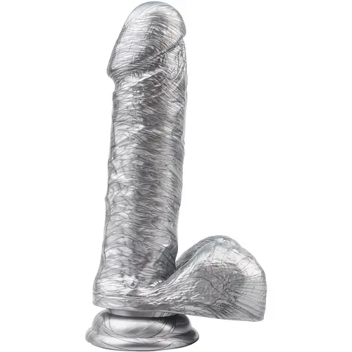 Фалоімітатор Dark Muscle Ben Dover 19.5 сріблястий