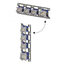 Вбудована частина для термостатичного змішувача для душу/ванни на 3 споживача Paffoni Modular Box MDBOX019 - фото 3
