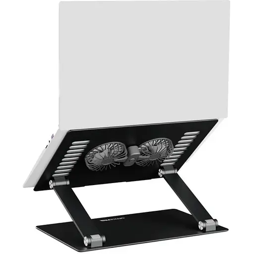 Охлаждающая подставка для ноутбука до 15.6 дюймов OfficePro LS-122-B 2xfans Alloy Aluminum Black - фото 5