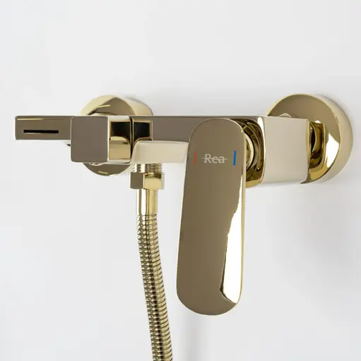 Смеситель для душа Rea Berg настенный gold REA-B2043 Золотой - фото 3