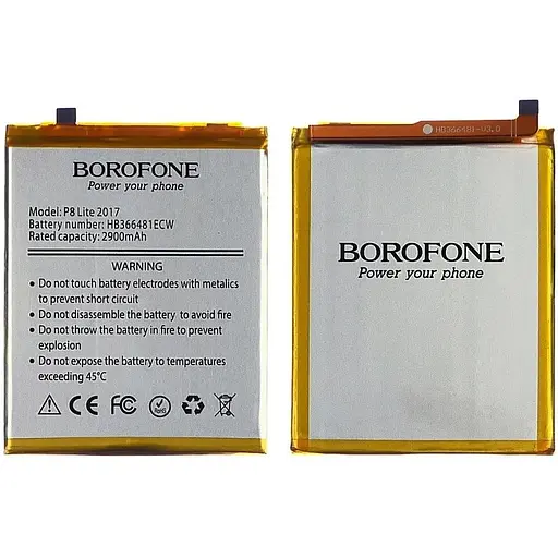 Акумулятор Borofone HB366481ECW для Huawei P8 Lite (2017)/ Y6 (2018)/ Ascend P9/ P9 Lite/ P10 Lite/ P20 Lite/ Nova 2 Lite