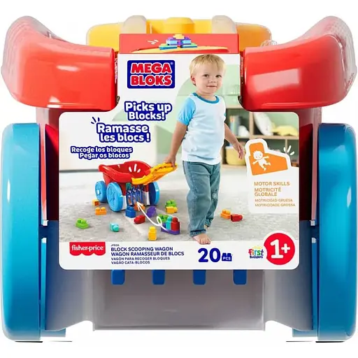 Игровая тележка Mega Bloks для сборки кубиков (JFR30) - фото 2