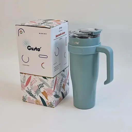 Термокружка Gusto GT141 Дружественный визит 1100 мл (146920) - фото 4