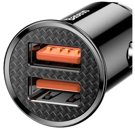 Автомобильное зарядное устройство для Baseus Circular Plastic А+А 30W черный CCALL-YD01 - фото 2