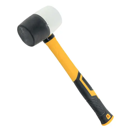 Киянка резиновая Sigma 450 г фибергласовая рукоятка. черно-белая (4317241) - фото 1