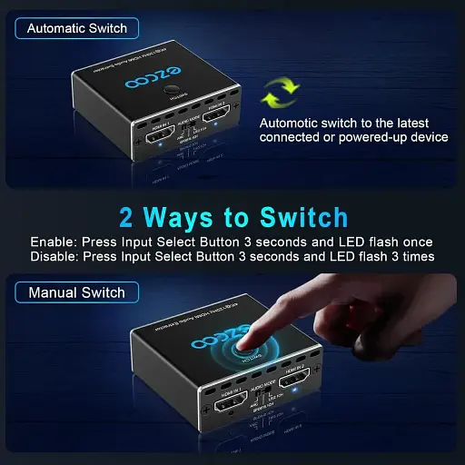 Аудиоэкстрактор Ezcoo 4K@120Hz HDMI Audio Extrector Сплиттер для HDMI-источник, аудиоконвертер для HDMI - фото 2