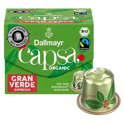Кофе в капсулах Dallmayr Gran Verde Bio Espresso 10 капсул 56 г - фото 2