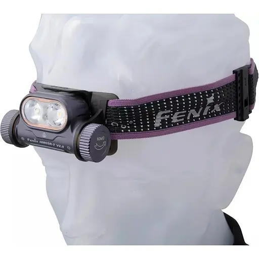 Фонарь налобный Fenix HM65R-T V2.0 Dark Purple (HM65RTV20DP) [139771] - фото 2