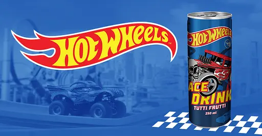 Безалкогольний газований напій The Drinks Hot Wheels Race зі смаком тутті-фрутті 250 мл - фото 2