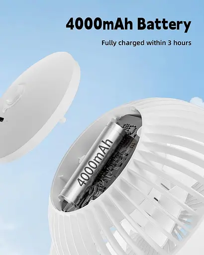 Портативный вентилятор Leelife Octopus Pram Fan 4000mAh 4 скорости 720° - фото 6