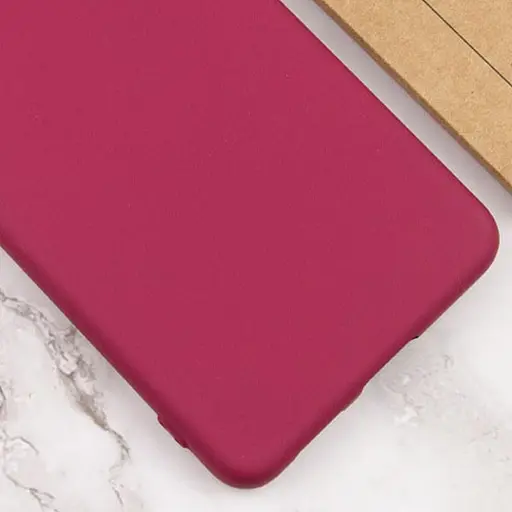 Чехол TPU Getman Liquid Silk Full Camera для Samsung Galaxy A32 4G Бордовый / Marsala - фото 4