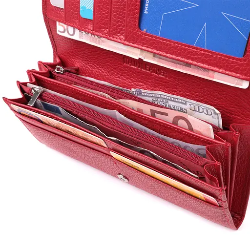 Кожаный женский кошелек ST Leather 18.5х9х3 см acs0028445 - фото 4