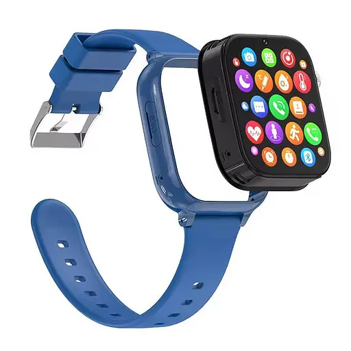 Дитячий розумний смарт-годинник Smart Watch T53 з GPS відеодзвінком прослуховуванням + 2 додаткові корпуси Синій - фото 4