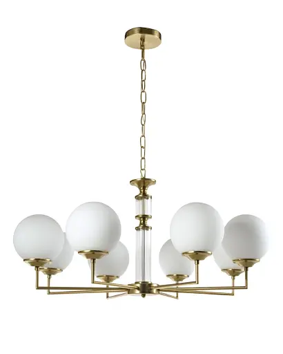 Люстра Edlin PL321163-8 Amiria E27 8x12W IP20 латунний - фото 1