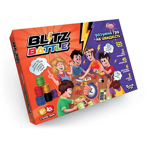 Настольная игра Danko Toys Blitz Battle (укр.) (G-BIB-01-01U) - фото 1