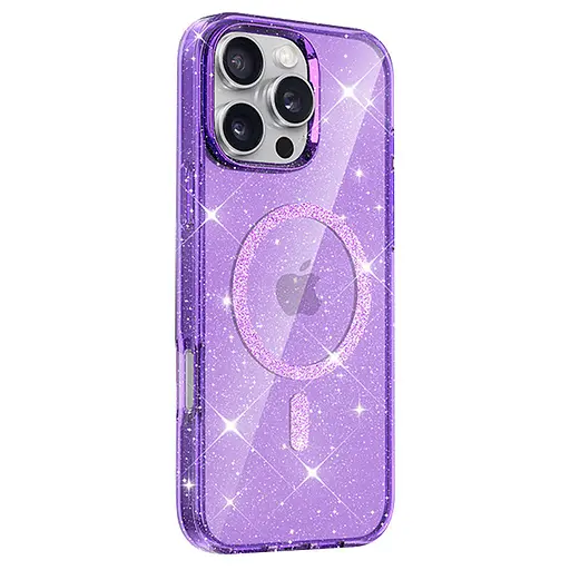 Чохол Epik TPU Eclipse Sparkle MagFit для Apple iPhone 16 Pro Max 6.9 Purple - фото 2