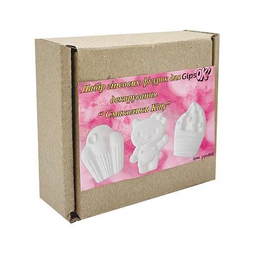 Гипсовые фигурки для декорирования "Вкусняшки Kitty " GipsOk gips008, 3 фигурки - фото 2